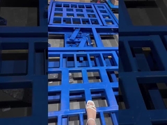 Gedetailleerde vertoning van de aan twee assen gekoppelde zijdelingse gliptester voor voertuigen