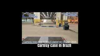Cartesy nieuwe koffer in Brazilië met zijsliptester, rollenremtester, snelheidsmetertester