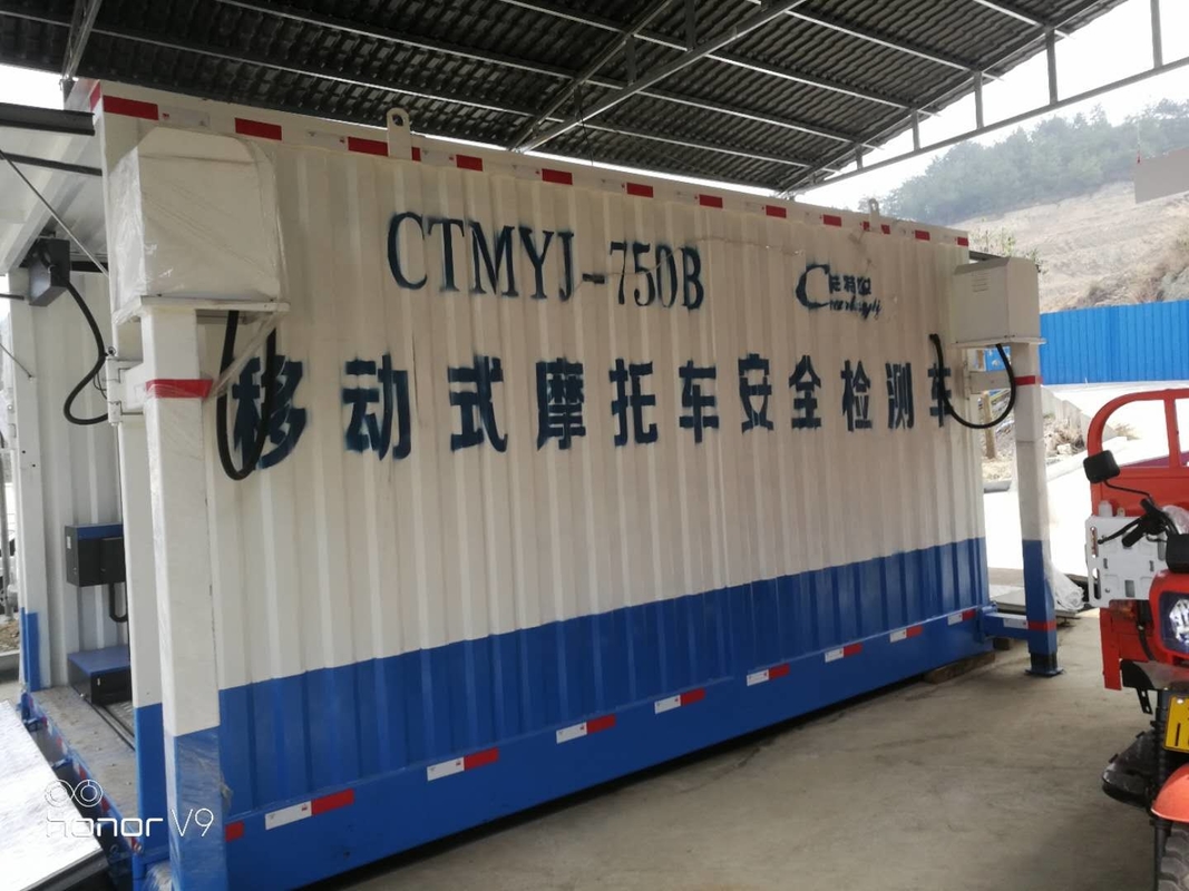 Werkpositie Mobiele voertuigveiligheidstestlijn 700 kg Belasting CTMYJ-750B Mobiele teststation voor motorfiets