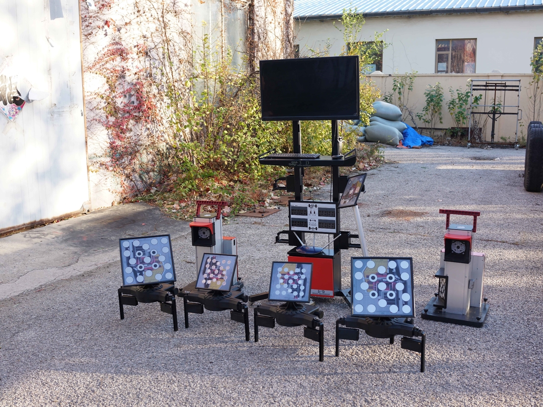 Cartesykj Draagbare draagbare 3D-wiel-uitlijning voor zowel auto's als vrachtwagens 3 camera technologie