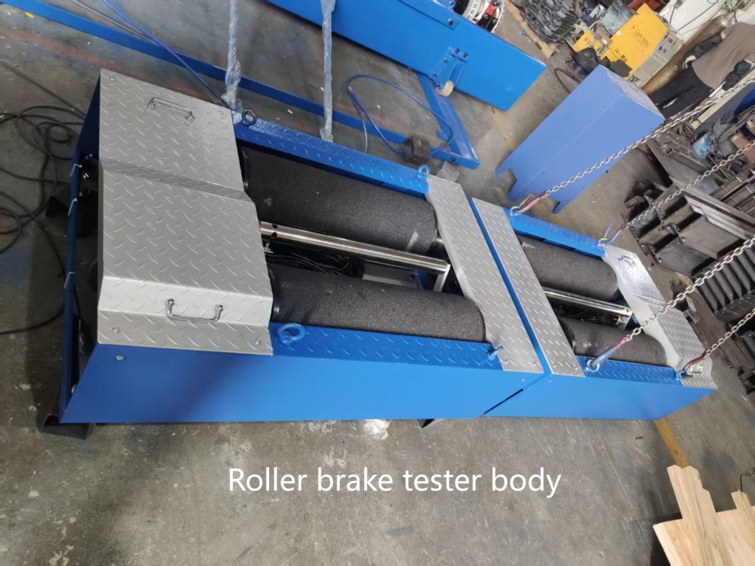 Cartesykj Voertuig Inspectie Apparatuur Rollenremtestbank 4T Rollenrem Tegenkracht Tester Met Aslast Rem Testen