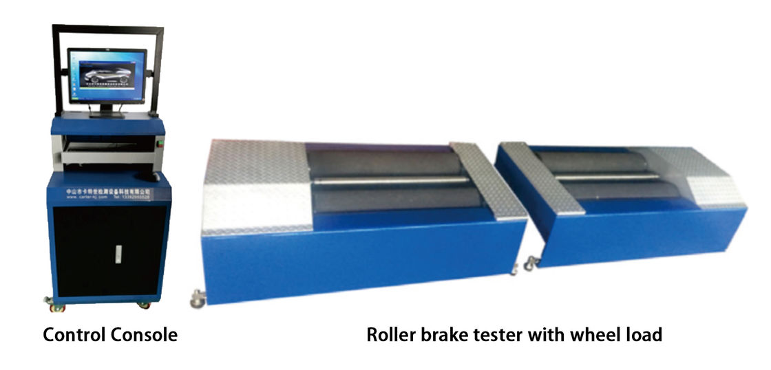 Truck Roller Brake Tester Belt Vehicle Inspection Equipment 4t Load Capacity CTFZ-3B Lifting Testing Machine
