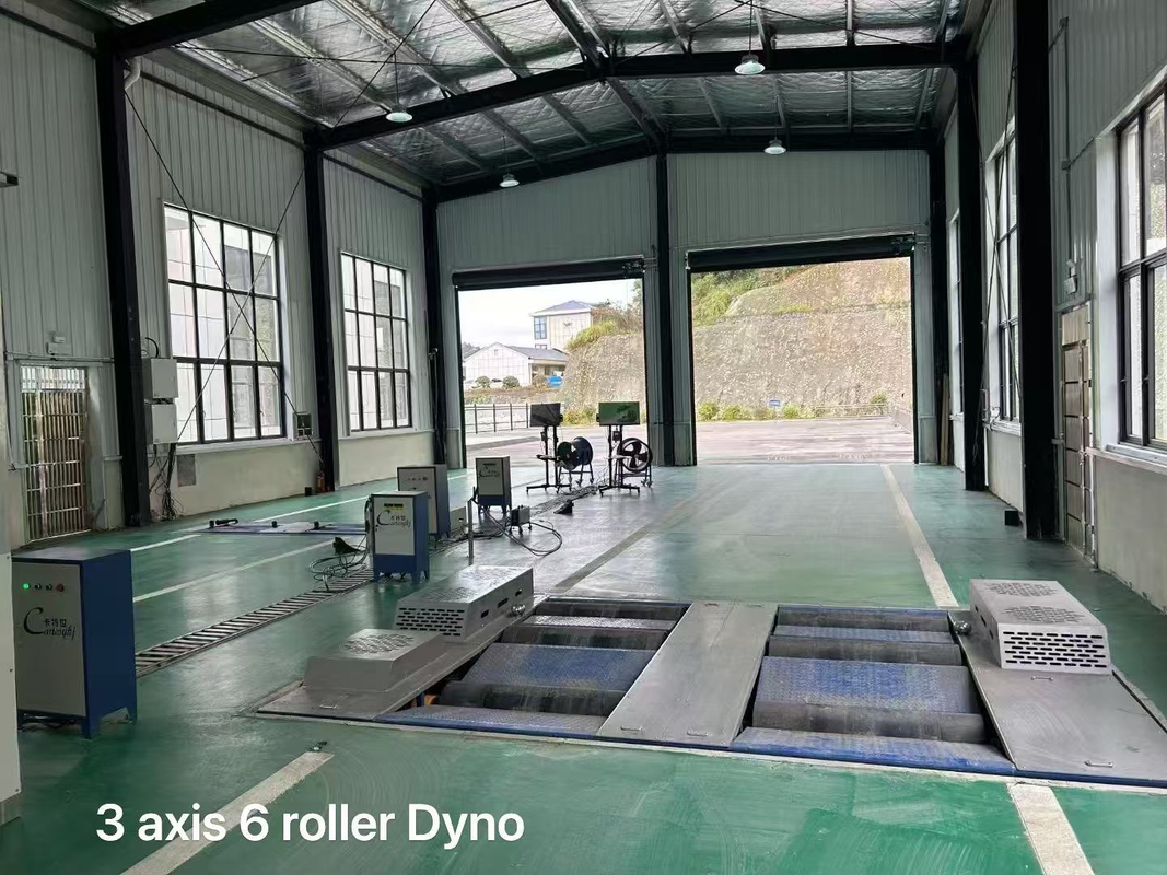 CTDCG-15 Auto Auto Drie-assige zes-roller Voertuig Chassis Dynamometer Paardenkracht dynamometer