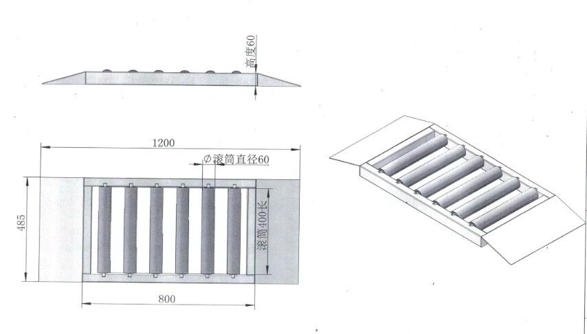 Vervoertuiginspectieapparatuur Draagbare CTZH-vrijrol voor vierwielauto's