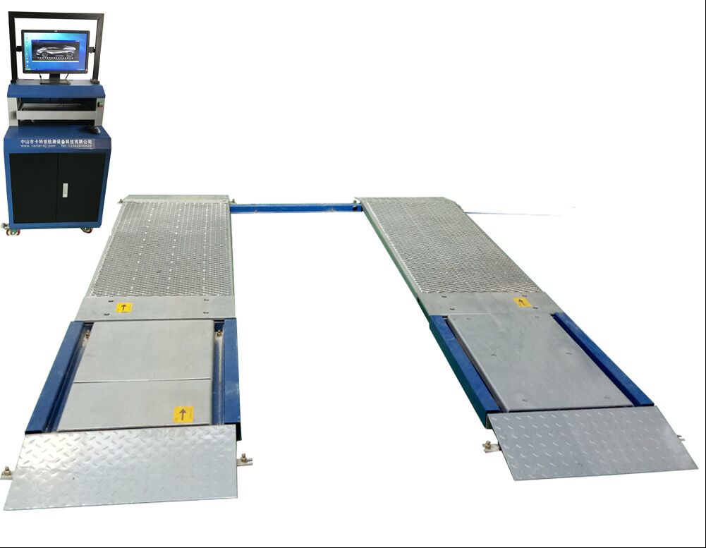 4T capaciteit Ultra Flat Plate Brake Tester voor vrachtwagen met maximaal asgewicht van 10000 kg