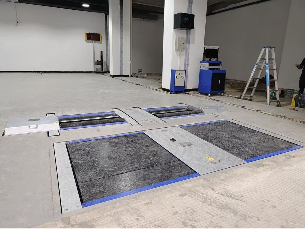 Cartesy truck testbaan voor garage Automobiel Rolbankremtestbank Krachten met aslast dubbele platen slipmeter 10T capaciteit