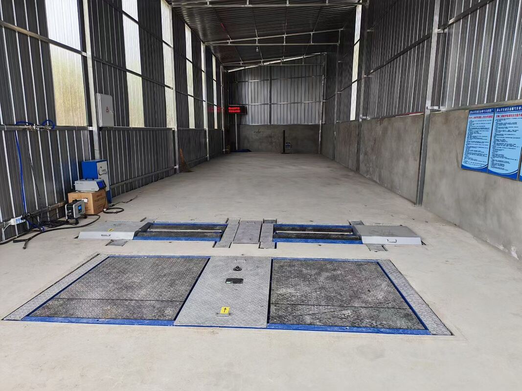 Cartesy truck testbaan voor garage Automobiel Rolbankremtestbank Krachten met aslast dubbele platen slipmeter 10T capaciteit