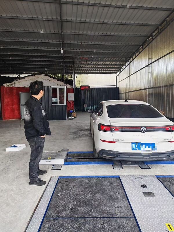 Cartesy truck testbaan voor garage Automobiel Rolbankremtestbank Krachten met aslast dubbele platen slipmeter 10T capaciteit