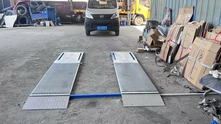 Cartesykj 4T capaciteit 2 platen Ultra Flat Brake Tester met zijdelingse slip, ophanging, asbelasting, rem tester functie