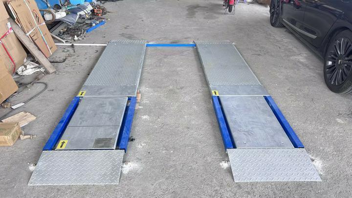 Cartesykj 4T capaciteit 2 platen Ultra Flat Brake Tester met zijdelingse slip, ophanging, asbelasting, rem tester functie