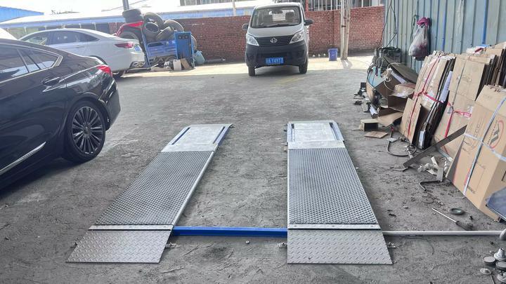 Cartesykj 4T capaciteit 2 platen Ultra Flat Brake Tester met zijdelingse slip, ophanging, asbelasting, rem tester functie
