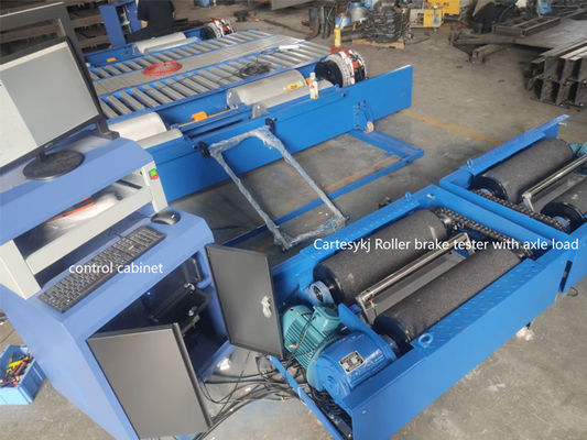 Cartesykj Voertuig Inspectie Apparatuur Rollenremtestbank 4T Rollenrem Tegenkracht Tester Met Aslast Rem Testen