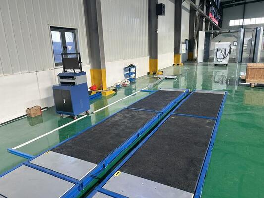 Cartesykj Luxury 4 flats rem tester zijdelingse slip tester as belasting tester ophanging tester 4T voertuig inspectie apparatuur voertuig testbaan voor auto 4CTHPB-4